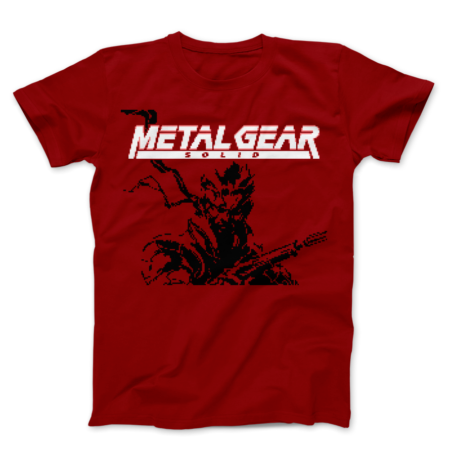 metal gear t Gear- PixelRetro Video Game T-shirts Aktenkoffer Rebuilt from original artwork Battery:400W Convoy doppelte fahrradtasche urban