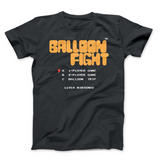 Balloon Fight - Video Game Pixel T-Shirts & Retro Gaming Tees! NES, Nintendo, 8-Bit, Pixel, Retro, 1980s, 80s, Title Screen, Push Start, Geek, Nerd, Japan, Arcade, Balloon Fight, Fighters, Pop, Arcade, 1984, 1986, VS, Action Super Mario, Pixel Retro, Men, Women, Tank, Long Sleeved