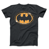 Batman Symbol - Video Game Pixel T-Shirts & Retro Gaming Tees! NES, Nintendo, 8-Bit, Pixel, Retro, 1980s, 80s, Title Screen, Push Start, Geek, Nerd, Japan, Arcade, Balloon Fight, Fighters, Pop, Arcade, 1984, 1986, VS, Action Super Mario, Pixel Retro, Men, Women, Tank, Long Sleeved
