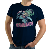 Brainlands - Video Game Pixel T-Shirts & Retro Gaming Tees! - Claptrap, Borderlands, Psycho, Bandit, Crazy, Gun, Finger Gun, Badass, Mashup, Super Metroid, Samus Aran, SNES, Nintendo, Nintendo T-Shirts, Prime, Smash Bros, Super Nintendo, Sexy, Blue, Men, Women, Kids, Clothes, Tees