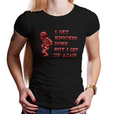 Castle Red Skeleton - Video Game Pixel T-Shirts & Retro Gaming Tees! Gamer, Nes, Nintendo, 80s, Pixel, 8-Bit, Mashup, Castlevania, Simon, Vampire Killer, Dracula, 1986, Chumbawamba, Tubthumping, Music, I Get Knocked Down But I Get Up Again, Kari LikeLikes, Women, Men, Kids, Cotton, Tank, Long Sleeved, Shirt