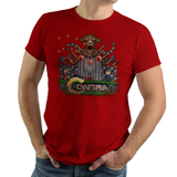 Contra - Video Game Pixel T-Shirts & Retro Gaming Tees! Contra, Konami Code, 1987, Shooter, Gamer, Classic, Bill, Lance, Red Falcon Organization, Gamer, Run and Gun, Box Art, NES, Nintendo, Title Screen, Start Screen, Pixel, Kari LikeLikes, Women, Men, Kids, Cotton, Tank, Long Sleeved, Shirt