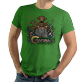 Contra - Video Game Pixel T-Shirts & Retro Gaming Tees! Contra, Konami Code, 1987, Shooter, Gamer, Classic, Bill, Lance, Red Falcon Organization, Gamer, Run and Gun, Box Art, NES, Nintendo, Title Screen, Start Screen, Pixel, Kari LikeLikes, Women, Men, Kids, Cotton, Tank, Long Sleeved, Shirt