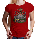 Contra - Video Game Pixel T-Shirts & Retro Gaming Tees! Contra, Konami Code, 1987, Shooter, Gamer, Classic, Bill, Lance, Red Falcon Organization, Gamer, Run and Gun, Box Art, NES, Nintendo, Title Screen, Start Screen, Pixel, Kari LikeLikes, Women, Men, Kids, Cotton, Tank, Long Sleeved, Shirt