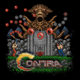 Contra - Video Game Pixel T-Shirts & Retro Gaming Tees! Contra, Konami Code, 1987, Shooter, Gamer, Classic, Bill, Lance, Red Falcon Organization, Gamer, Run and Gun, Box Art, NES, Nintendo, Title Screen, Start Screen, Pixel, Kari LikeLikes, Women, Men, Kids, Cotton, Tank, Long Sleeved, Shirt