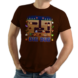 Dig Dug - Video Game Pixel T-Shirts & Retro Gaming Tees! NES, Nintendo, Nintendo Shirts, Pixel, 8-Bit, 80s, 1980s, 1990s, 90s, Retro, Pixel Retro, Dig Dug, Namco, Maze, Taizo Hori, Pookas, Fygars, Galaga, Mr Driller, 1982, Kari LikeLikes, Women, Men, Kids, Cotton, Tank, Long Sleeved, Shirt