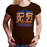 Dig Dug - Video Game Pixel T-Shirts & Retro Gaming Tees! NES, Nintendo, Nintendo Shirts, Pixel, 8-Bit, 80s, 1980s, 1990s, 90s, Retro, Pixel Retro, Dig Dug, Namco, Maze, Taizo Hori, Pookas, Fygars, Galaga, Mr Driller, 1982, Kari LikeLikes, Women, Men, Kids, Cotton, Tank, Long Sleeved, Shirt