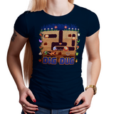 Dig Dug - Video Game Pixel T-Shirts & Retro Gaming Tees! NES, Nintendo, Nintendo Shirts, Pixel, 8-Bit, 80s, 1980s, 1990s, 90s, Retro, Pixel Retro, Dig Dug, Namco, Maze, Taizo Hori, Pookas, Fygars, Galaga, Mr Driller, 1982, Kari LikeLikes, Women, Men, Kids, Cotton, Tank, Long Sleeved, Shirt