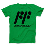 Famicom Family Black Text on Colors
