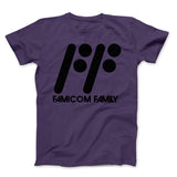 Famicom Family Black Text on Colors