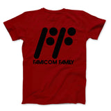 Famicom Family Black Text on Colors