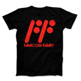 Famicom Family Red Text Black