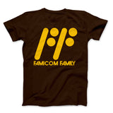 Famicom Family Yellow Text Black