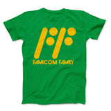 Famicom Family Yellow Text on Colors