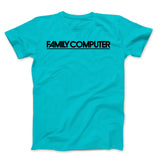 Copy of Famicom Computer Black Text On Blue
