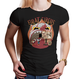 Float Circus - Retro and Pixel Video Game T-shirts - It, Pennywise, Cuphead, Circus, Xbox, Shooter, Mugman, Clown, T-Shirt, Women, Men, Game, Geek, Nerd, Movie Game Mashup, Animation, Popcorn