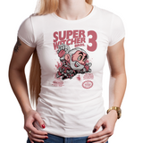 Super Witcher Bros - Retro and Pixel Video Game T-shirts - Nintendo, NES, Super Mario, Mario 3, Box Art, SMW, Super Mario World, Bowser, Gamer, Mario Bros, Mash Up, Geralt, Witcher 3, RPG, Wild Hunt, Adventure, Open World, Rivia, Monster Hunter, Men, Women, Kids, Tees, Clothes