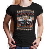 Don't Deal With The Clown - Retro and Pixel Video Game T-shirts - Cuphead, Animation, Xbox, Parody, It, Pennywise, Derry, Mugman, Video Game, Mashup, Nerd, Geek, Clown, Horror, Balloon, Float Down Here, 1930s, Cartoon, Ugly Christmas Sweater, Clown