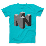 64 Logo Gray On Aqua
