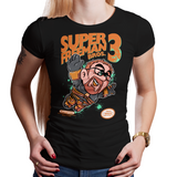 Shop like a gamer. PixelRetro is your best destination for Video Game T-Shirts for Women. Gordon Freeman from Half Life 2 in his best Mash up on a Black or Navy Blue Fit, Women’s Fitted T-Shirt. Smashed into a Super Mario Bros 3 Box Art design with Steam and Source Engine. Part of the NES, Nintendo for a unique look. Online shop only. Soft, durable and high quality cotton. Art By Angdzu.