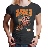 Shop like a gamer. PixelRetro is your best destination for Video Game T-Shirts for Women. Gordon Freeman from Half Life 2 in his best Mash up on a Grey, Gray Fit, Women’s Fitted T-Shirt. Smashed into a Super Mario Bros 3 Box Art design with Steam and Source Engine. Part of the NES, Nintendo for a unique look. Online shop only. Soft, durable and high quality cotton. Art By Angdzu.