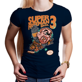 Shop like a gamer. PixelRetro is your best destination for Video Game T-Shirts for Women. Gordon Freeman from Half Life 2 in his best Mash up on a Black or Navy Blue Fit, Women’s Fitted T-Shirt. Smashed into a Super Mario Bros 3 Box Art design with Steam and Source Engine. Part of the NES, Nintendo for a unique look. Online shop only. Soft, durable and high quality cotton. Art By Angdzu.