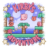 Kirby's Adventure - Video Game Pixel T-Shirts & Retro Gaming Tees! Gamer, Nes, Nintendo, 80s, Pixel, 8-Bit, 1980s, Nerd, Geek, Kirby, Kirby's Adventure, Fountain of Dreams, King Dedede, Kirby's Adventure, Dream Land, 64, The Amazing Mirror, Smash Bros, Kari LikeLikes, Men, Women, Tank, Long Sleeved