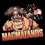 Magmalands - Video Game Pixel T-Shirts & Retro Gaming Tees! - Claptrap, Borderlands, Psycho, Bandit, Crazy, Gun, Finger Gun, Badass, Mashup, Super Mario, Bowser, Princess Peach, Magma, Lava, SMB, Mario Bros, King Koopa, Nintendo, SNES, SMW, Geek, Men, Women, Kids, Clothes, Tees