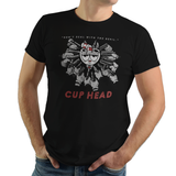 Pew Pew Yaga - Retro and Pixel Video Game T-shirts - Vintage, Cartoon Style, 1930s, Cuphead, The Devil, Run and Gun, Shooter, Gamer, Animation, Xbox, Mug. John Wick, Baby Yaga, Film, Action, Movie, Keanu Reeves, Poster, John Wick, Mugman, Action, Film, Movie Poster, Guns, Women, Men, Kids