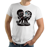 Pulp Head - Video Game Pixel T-Shirts & Retro Gaming Tees! Pulp Fiction, Movie, 90s, Jules, Vincent Vega, Movie, Film, Mashup Cuphead, Xbox, Mugman, Shooter, Xbox, The Devil, Gamer, Cartoon, 1930s, Say What Again, 