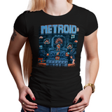 Metroid - Video Game Pixel T-Shirts & Retro Gaming Tees! Gamer, NES, Nintendo, Nintendo Shirts, Pixel, 8-Bit, 80s, 1980s, 1990s, 90s, Retro, Gamer, Metroid, Samus Aran, Varia Suit, Space Pirates, Kraid, Ridley, Mother Brain, 1986, 1980s, Action Adventure, Morph Ball, Screw Attack, Bounty Hunter, Super Metroid, Metroid Prime, Kari LikeLikes, Men, Women, Tank, Long Sleeved