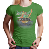 Shop like a gamer. PixelRetro is your best destination for Video Game T-Shirts for Women. Michelangel’s Pro Skater, Tony Hawk, Ninja Turtle Mashup on a Green Fit, Women’s Fitted T-Shirt. TMNT Mikey Skater from Skateboard for PS1, PS2 with a unique look. Tony Hawk’s Pro Skater. Online shop only. Soft, durable and high quality cotton. Art By Angdzu.