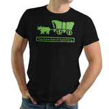 Oregon Invaders - Video Game Pixel T-Shirts & Retro Gaming Tees! Dysentery , Oregon Trail, Hunt, Ox, Wagon, 1971, PC, Original, Learning Game, History Lesson, Travel, Banker, Pixel, Sprite, Old School, Fort, America, Indian, Gold Rush, West, Men, Women, Kids, Clothes, Tees