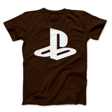 PS White Icon Logo on Black
