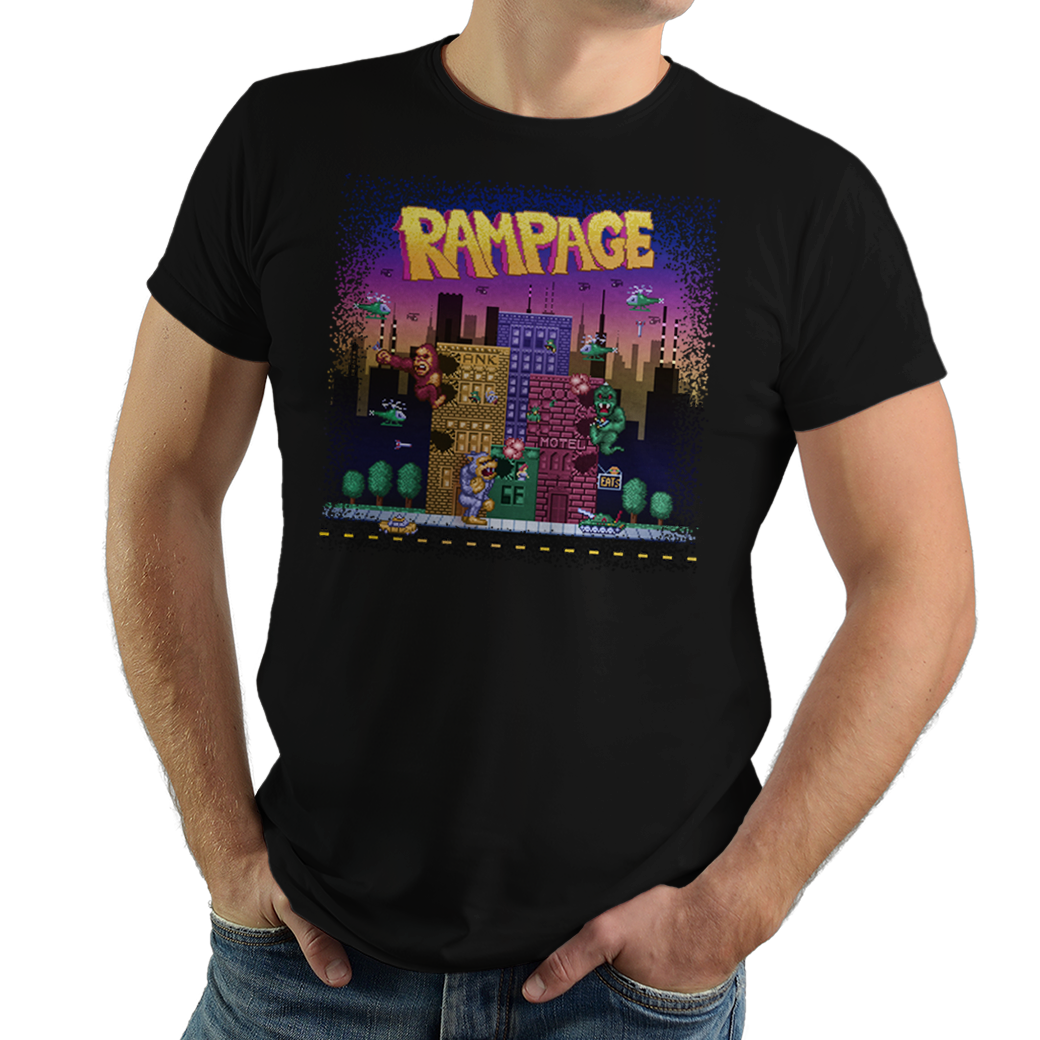 Rampage - PixelRetro Video Game T-shirts - King Kong - Monsters