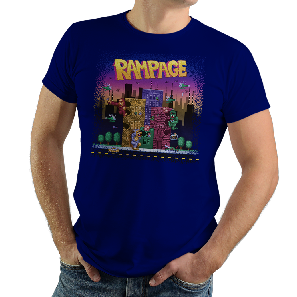 Rampage - PixelRetro Video Game T-shirts - King Kong - Monsters