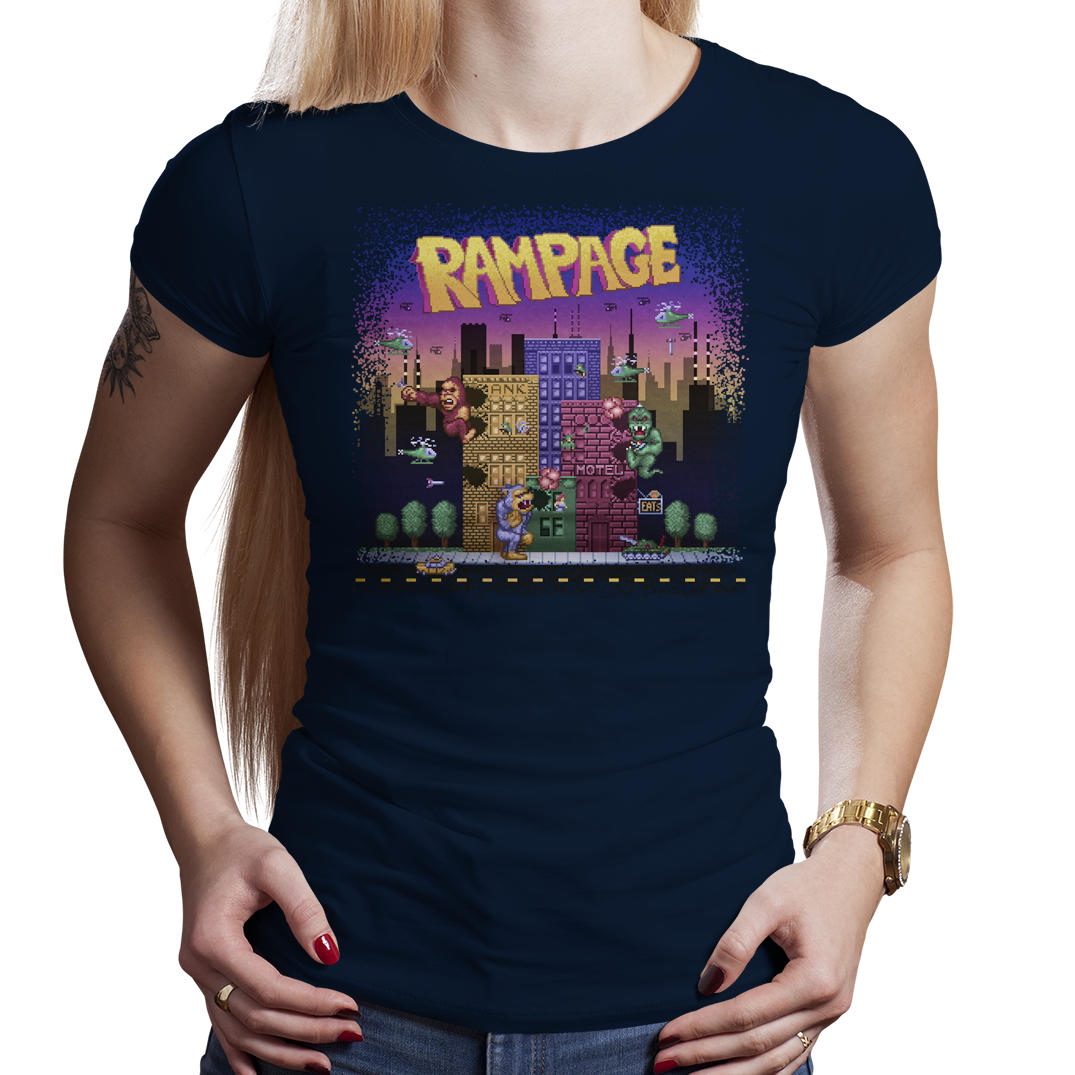 Rampage - PixelRetro Video Game T-shirts - King Kong - Monsters