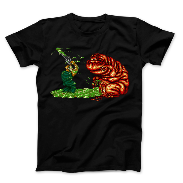 Splatterhouse - PixelRetro Video Game T-shirts - 16-Bit Title