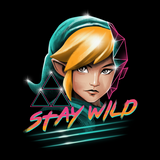 Stay Wild - Retro and Pixel Video Game T-shirts - Zelda, Legend of Zelda, TLOZ, Ganon, Hyrule, Princess Zelda, A Link to the Past, Ocarina of Time, The Wind Waker, Twilight Princess, Skyward Sword, BOTW, Breath of the Wild, SNES, NES, Nintendo, Switch, N64, Nintendo 64, Wild, Triforce, Retro Wave, Nerd, Gamer, Geek,