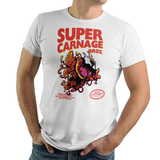 Super Carnage Bros - Retro and Pixel Video Game T-shirts - Nintendo, NES, Super Mario, Mario 3, Box Art, SMW, Super Mario World, Bowser, Gamer, Mario Bros, Mash Up, Villain, Carnage, Spider, Symboite, Comic Book, Alien, Host, Superheroes, Black, Men, Women, Kids, Tees, Clothes