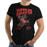 Super Dream Bros - Retro and Pixel Video Game T-shirts -  Tank, Long Sleeved, Fit, Nintendo, NES, Super Mario, Mario 3, Box Art, SMW, Super Mario World, Bowser, Gamer, Mario Bros, Mash Up, Freddy Kruger, Nightmare, Elm Street, Movie, Horror, Classic Horror, Dream, Claws, Men, Women, Kids, Tees, Clothes