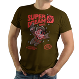 Super Dream Bros - Retro and Pixel Video Game T-shirts -  Tank, Long Sleeved, Fit, Nintendo, NES, Super Mario, Mario 3, Box Art, SMW, Super Mario World, Bowser, Gamer, Mario Bros, Mash Up, Freddy Kruger, Nightmare, Elm Street, Movie, Horror, Classic Horror, Dream, Claws, Men, Women, Kids, Tees, Clothes