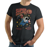 Super Halloween Bros - Retro and Pixel Video Game T-shirts -  Tank, Long Sleeved, Fit, Nintendo, NES, Super Mario, Mario 3, Box Art, SMW, Super Mario World, Bowser, Gamer, Mario Bros, Mash Up, Michael Myers, Halloween, Horror, Slasher, Movie, Film, Pumpkin, Candy, Mask, Men, Women, Kids, Tees, Clothes