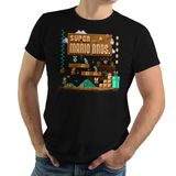 Super Mario Bros - Video Game Pixel T-Shirts & Retro Gaming Tees! Gamer, Nes, Nintendo, 80s, Pixel, 8-Bit, 1980s, Nerd, Geek, Super Mario, Metroid, SMB, Luigi, Bowser, Princess Peach, Toad, Mario1, 1UP, Koopa Troopa, 1985, King Koopa, Japanese, Kari, LikeLikes, Women, Men, Kids, Cotton, Tank, Long Sleeved, Shirt