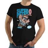 Super Peter Zero Power - Retro and Pixel Video Game T-shirts - Nintendo, NES, Super Mario, Mario 3, Box Art, SMW, Super Mario World, Bowser, Gamer, Mario Bros, Mash Up, Comic Book, Superheroes, Peter, Merc, Zero Power, No Power, Deadpool, Parody, SMB, Sirt, Tank, Long Sleeved, Men, Women, Kids, Tees, Clothes