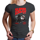 Super Scream Bros - Retro and Pixel Video Game T-shirts -  Tank, Long Sleeved, Fit, Nintendo, NES, Super Mario, Mario 3, Box Art, SMW, Super Mario World, Bowser, Gamer, Mario Bros, Mash Up, Horror, Slasher, Film, Scream, Ghostface, 1996, Parody, Halloween Mask, Cute, Men, Women, Kids, Tees, Clothes