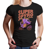 Super Spyro Dragon - Retro and Pixel Video Game T-shirts -  Tank, Long Sleeved, Fit, Nintendo, NES, Super Mario, Mario 3, Box Art, SMW, Super Mario World, Bowser, Gamer, Mario Bros, Mash Up, Spyro, Dragon, Rescue, Cute, Adorable, 1988,  Reignited, Sparx, Eggs, Gems, PS1, Men, Women, Kids, Tees, Clothes