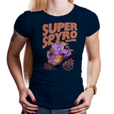 Super Spyro Dragon - Retro and Pixel Video Game T-shirts -  Tank, Long Sleeved, Fit, Nintendo, NES, Super Mario, Mario 3, Box Art, SMW, Super Mario World, Bowser, Gamer, Mario Bros, Mash Up, Spyro, Dragon, Rescue, Cute, Adorable, 1988,  Reignited, Sparx, Eggs, Gems, PS1, Men, Women, Kids, Tees, Clothes