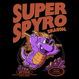 Super Spyro Dragon - Retro and Pixel Video Game T-shirts -  Tank, Long Sleeved, Fit, Nintendo, NES, Super Mario, Mario 3, Box Art, SMW, Super Mario World, Bowser, Gamer, Mario Bros, Mash Up, Spyro, Dragon, Rescue, Cute, Adorable, 1988,  Reignited, Sparx, Eggs, Gems, PS1, Men, Women, Kids, Tees, Clothes