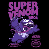 Super Symbiote Bros - Retro and Pixel Video Game T-shirts - Nintendo, NES, Super Mario, Mario 3, Box Art, SMW, Super Mario World, Bowser, Gamer, Mario Bros, Mash Up, Villain, Venom, Spider, Symboite, Comic Book, Alien, Host, Superheroes, Black, Men, Women, Kids, Tees, Clothes